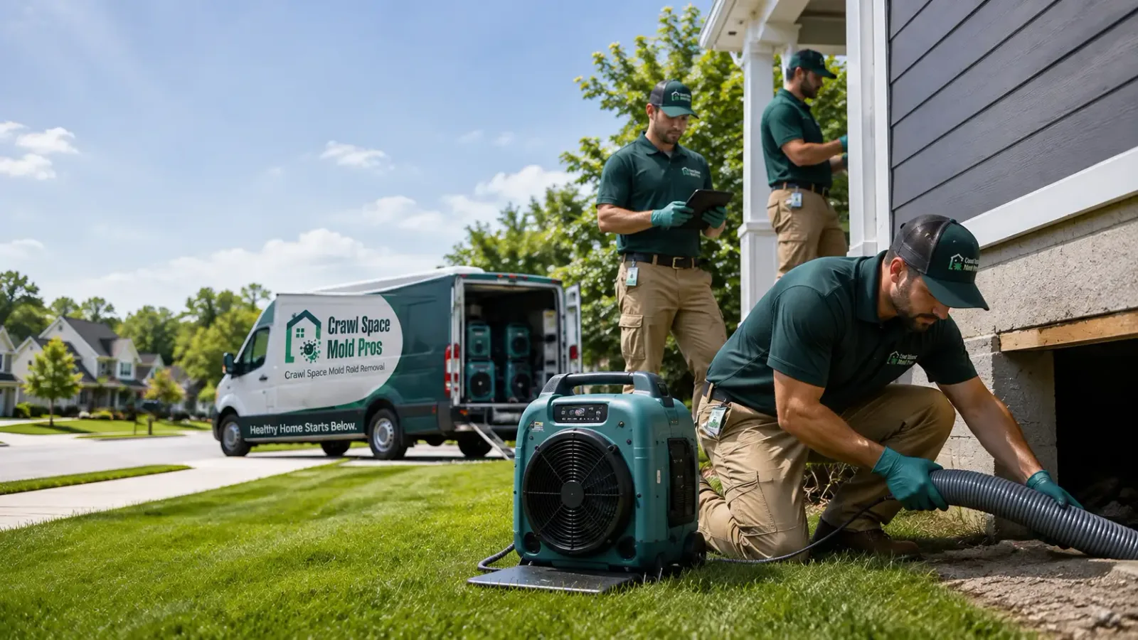 Crawl Space Mold Removal in Gettysburg, SD
